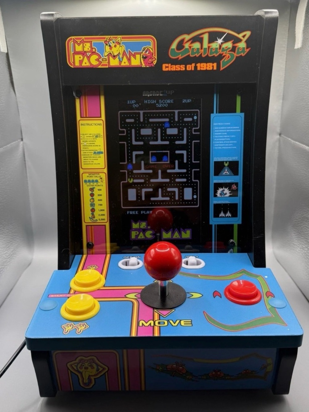 Arcade1up Countercade - Class of '81 Ms. Pac-Man/Galaga/DigDug-Vintage